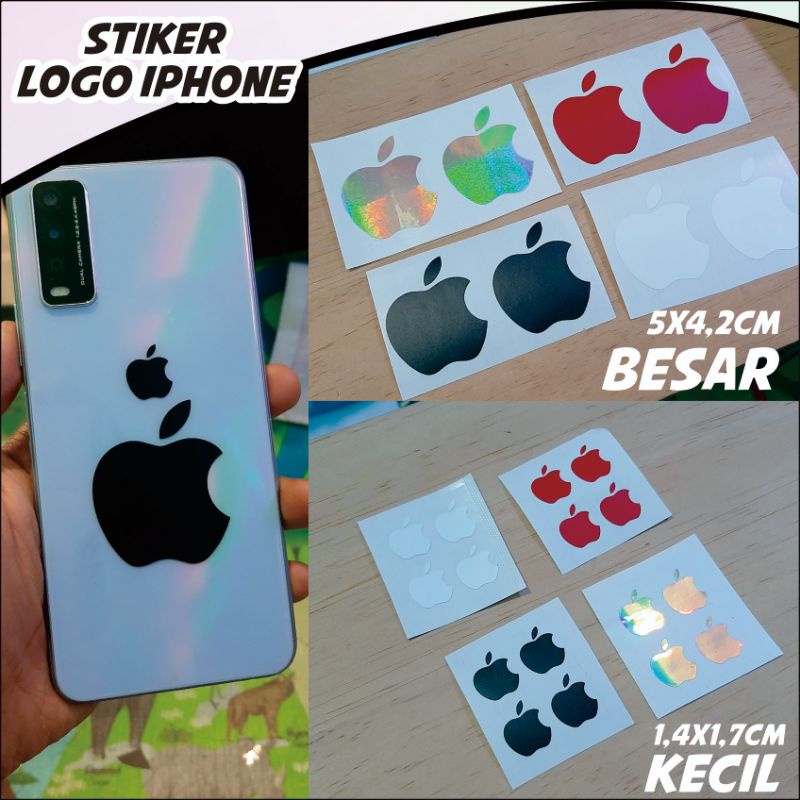 STIKER LOGO iPhone apple untuk semua hp