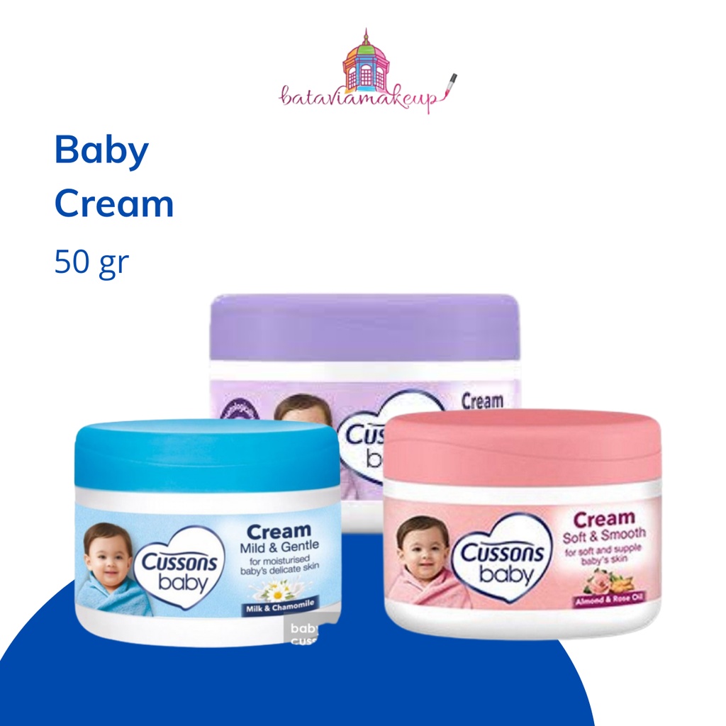 Cussons Baby Cream 50Gr/Krim Bayi/Pelembab Kulit Bayi/Perawatan Kulit Bayi/Cream Bayi