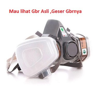 3M 6200 Masker Gas Respirator Masker Cat Masker Lab Bukan Merek 3M OEM