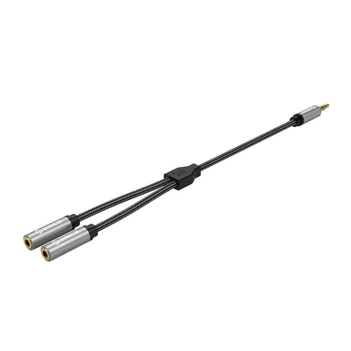 ORICO AM-2F3 2in1 3.5mm M to F Audio Cable Black