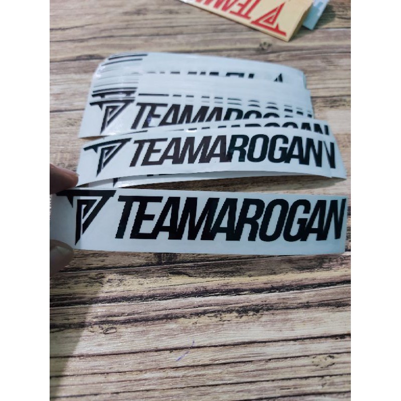 STICKER TEAM AROGAN TARGN CUTTING