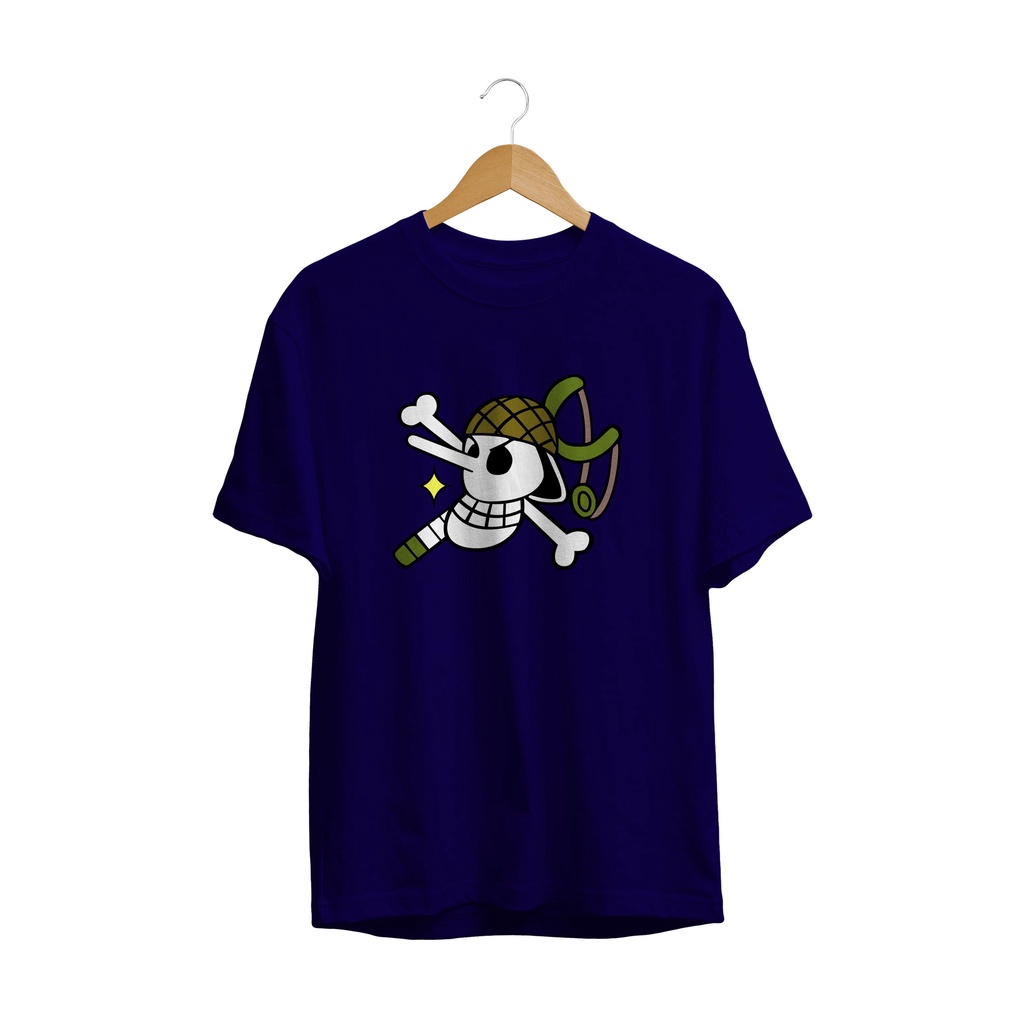 BAJU KAOS ANIME MANGA TERBARU ONE PIECE PIRATE USOP FLAG PREMIUM