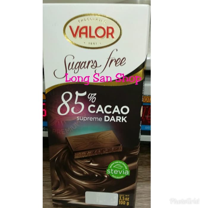 

PROMO!! Valor 85% Cacao Supreme Dark Sugars Free 100 gr - Coklat Impor