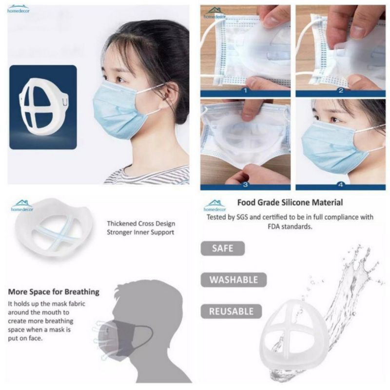 PENYANGGA MASKER 3D MASK BRACKET SILIKON SIRKULASI UDARA ANTI PENGAP