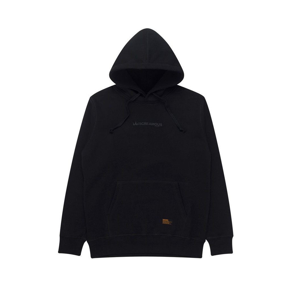 HOODIE SCREAMOUS SIGNATURE LEGEND TINY ON BLACK