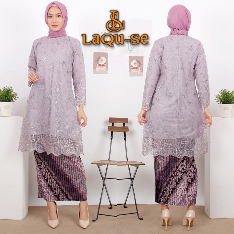 Set Kebaya Modern Kebaya Wisuda Stelan Kebaya Tunik Kebaya Lamaran Baju Besta By Laquse Kebayaa