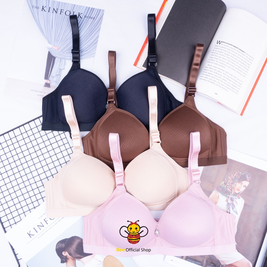BEE - Bra Bh Busa Tanpa Kawat Ukuran Besar 36 38 40 42 44 46 Polini 333