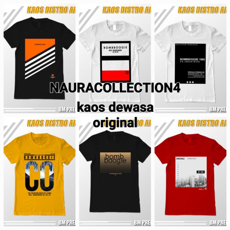 KAOS PRIA DEWASA BOOMBOGIE ORGINAL