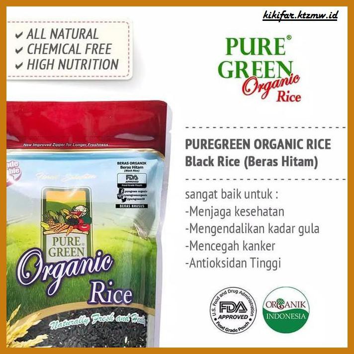 

ANEKA-BERAS- PUREGREEN ORGANIC RICE BERAS ORGANIK BERAS HITAM (BLACK RICE) 1 KG -BERAS-SEHAT.