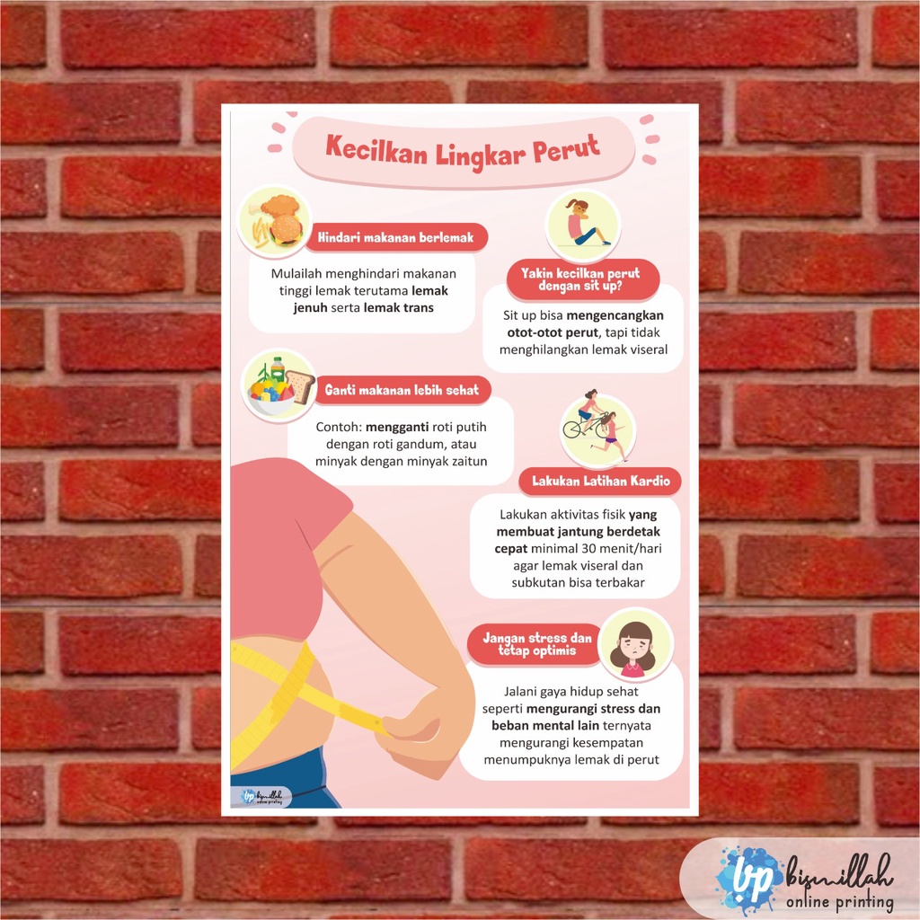 

Poster Kesehatan Kecilkan Lingkar Perut