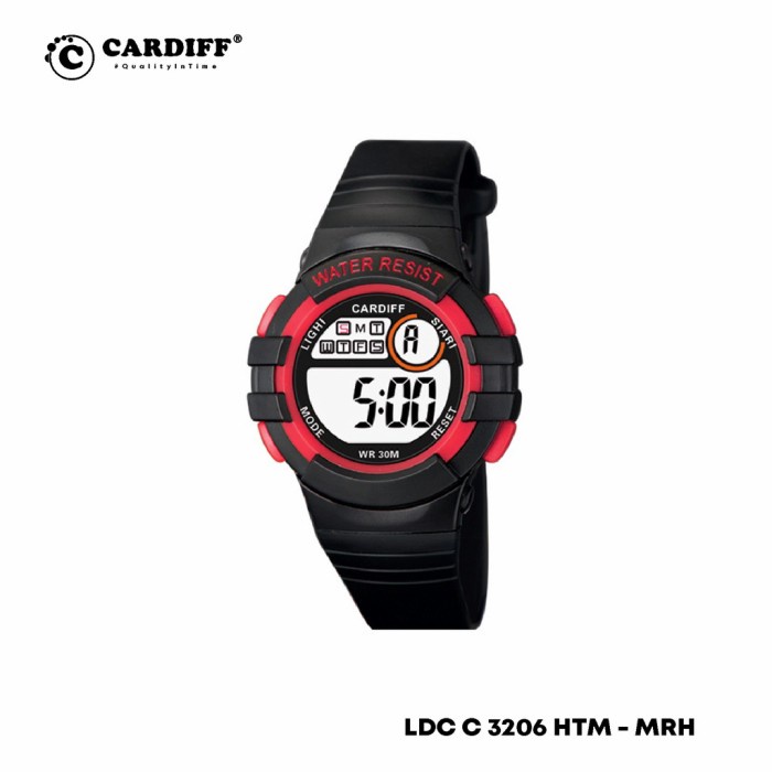 Jam Tangan  JAM TANGAN ANAK CARDIFF C3206 ORIGINAL ANTI AIR - Black laki-laki bisa COD lucu Pria ori