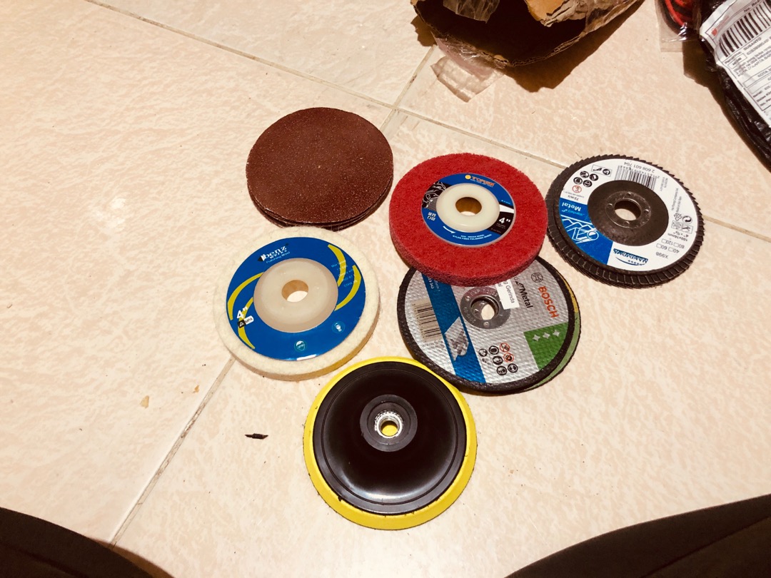 Tora Poles Stainless Halus Bahan Wol 4 X 1 - Woll Polishing Wheel 4 Mgj