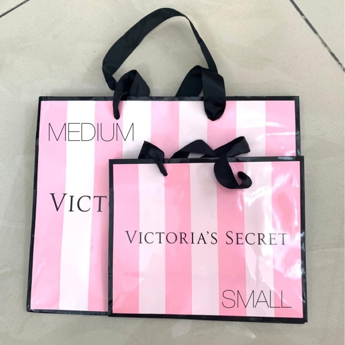 

✨ BISA COD ✨ Kantong Victoria Secret paperbag original size Medium