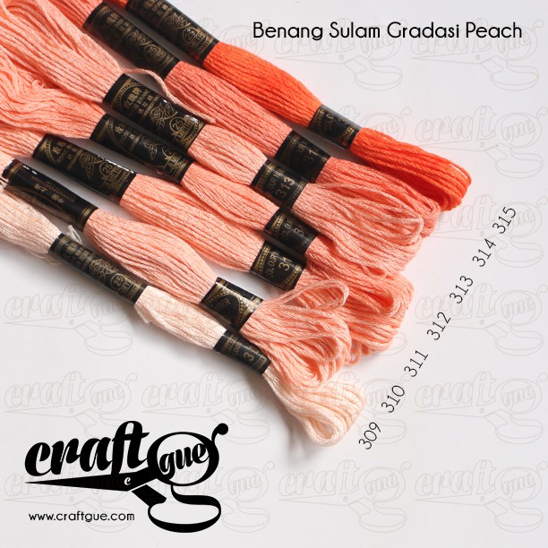 Benang Sulam (Rose) PEACH (Code 309-315)