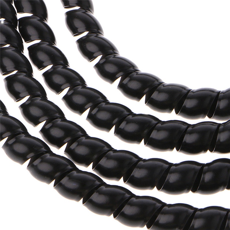 10mm / 14mm / 1m Spiral Pembungkus Kabel Warna-Warni