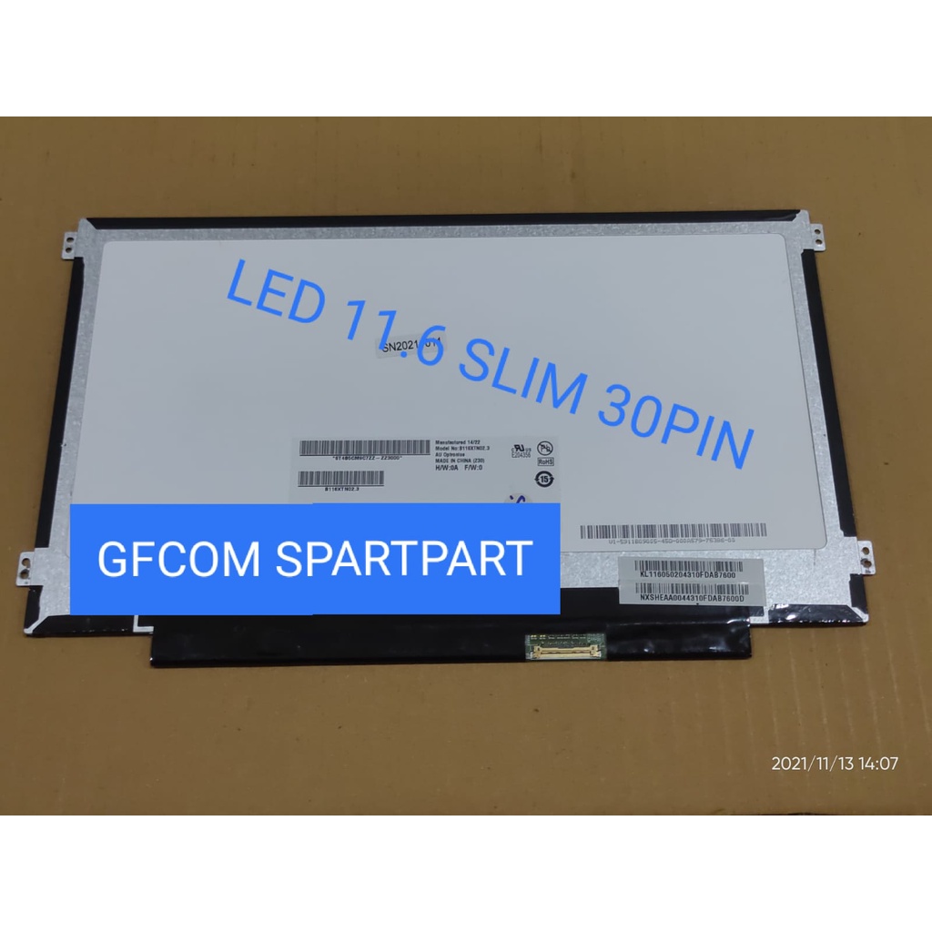 LED LCD LAPTOP 11INCH 11.6 SLIM 30PIN KK