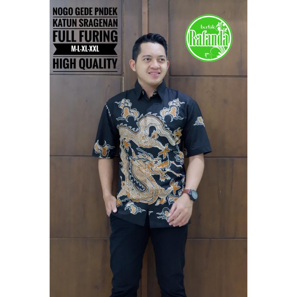 NOGO GEDE RAFANDA BATIKSOLOAMANAH BAJU KEMEJA BATIK SOLO PRIA LENGAN PENDEK PANJANG LAPIS FURING ATASAN BATIK PREMIUM MODERN KATUN HALUS MERAK SOGAN WULU SEKTI MERAK MERAH ABSTRAK CABE MERAH PUSAKA BIRU GELEMBUNG SEKTI BANGAU KUNING MOZAIS MERAK PINK KLA