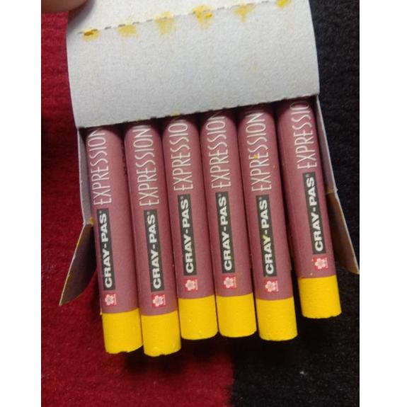 

サ crayon soft sakura Cray-pas artist expressionist hitam putih kuning ecer satuan ユ