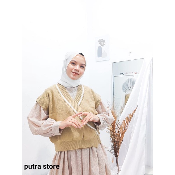 AZURRA VEST KNIT ATASAN RAJUT WANITA