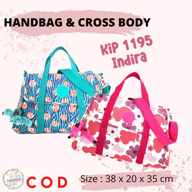 Tas wanita kipling 1195 indira bag tenteng selempang import