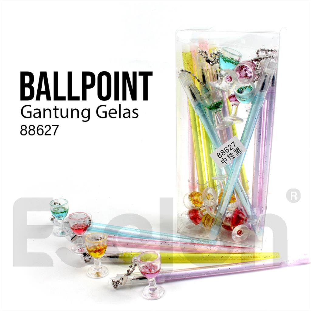 Pulpen Bulpen Gel Fancy Korea Lucu Model Gelas Wine 88627 Import Terlaris bisa Cod