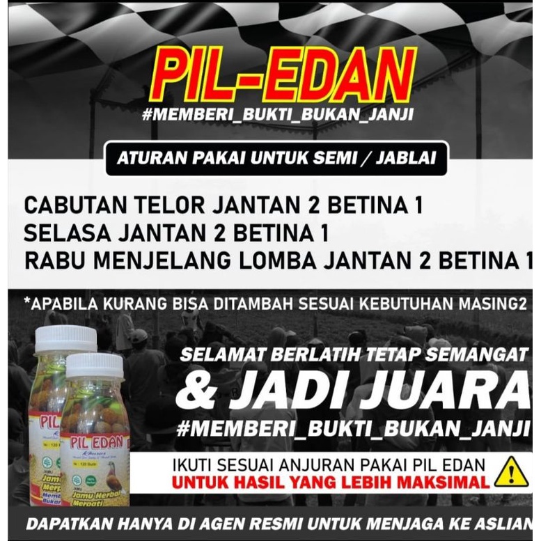 JAMU MERPATI/JAMU GIRING PENAMBAH STAMINA PIL EDAN SEMI JABL*Y DAN BALAP ISI 120 BUTIR