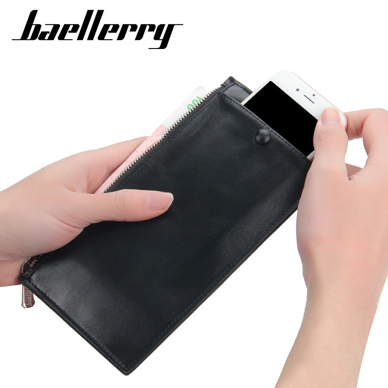 BAELLERRY C2350 Dompet Pria Panjang Bahan Kulit PU Leather Premium WATCHKITE WKOS