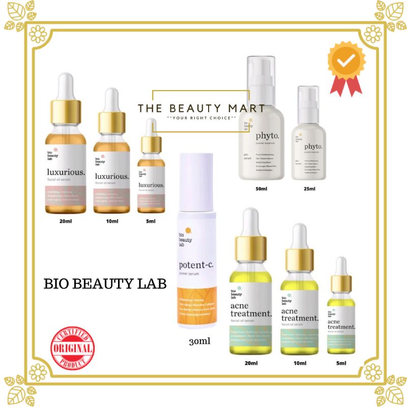 Bio Beauty Lab Luxurious &amp;Acne Treatment Healing Facial Oil Serum Series 5ml/10ml 20ml Phyto Essence