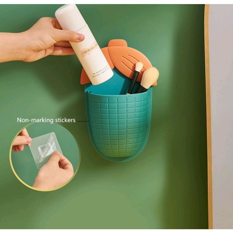 RAK SIKAT GIGI TEMPAT ODOL TEMPEL DINDING MOTIF JAGUNG CORN STORAGE