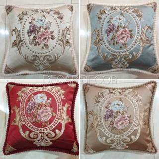 Sarung bantal kursi sofa shabby chic cantik mewah elegan Sarung bantal kursi sofa shabby chic cantik mewah elegan