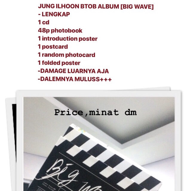 ALBUM JUNG ILHOON BTOB “BIG WAVE”