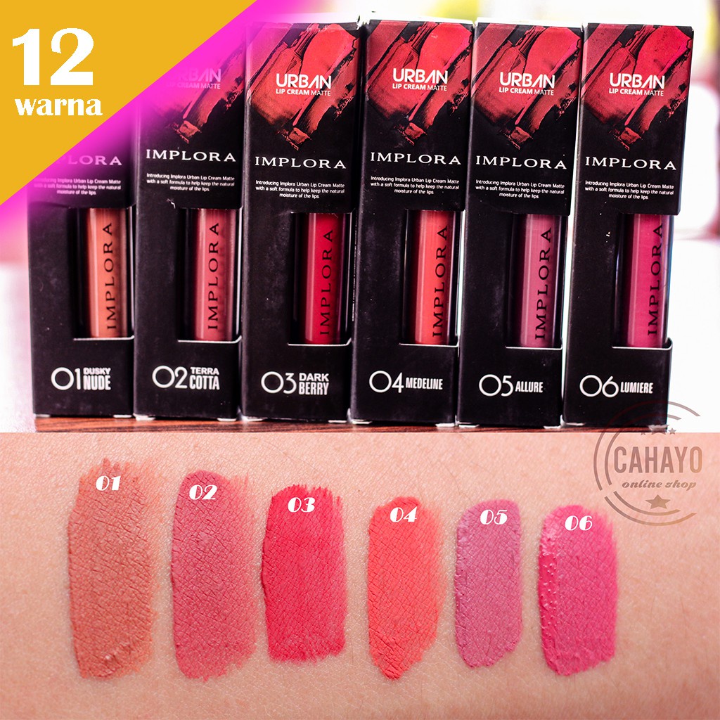 CS1-ORIGINAL Implora Urban Lip Cream Matte BPOM Resmi