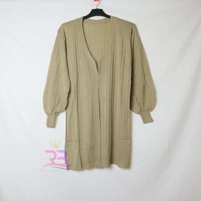 Bubble Long Cardy | Cardigan Rajut Wanita | long outer cardy-MOCCA