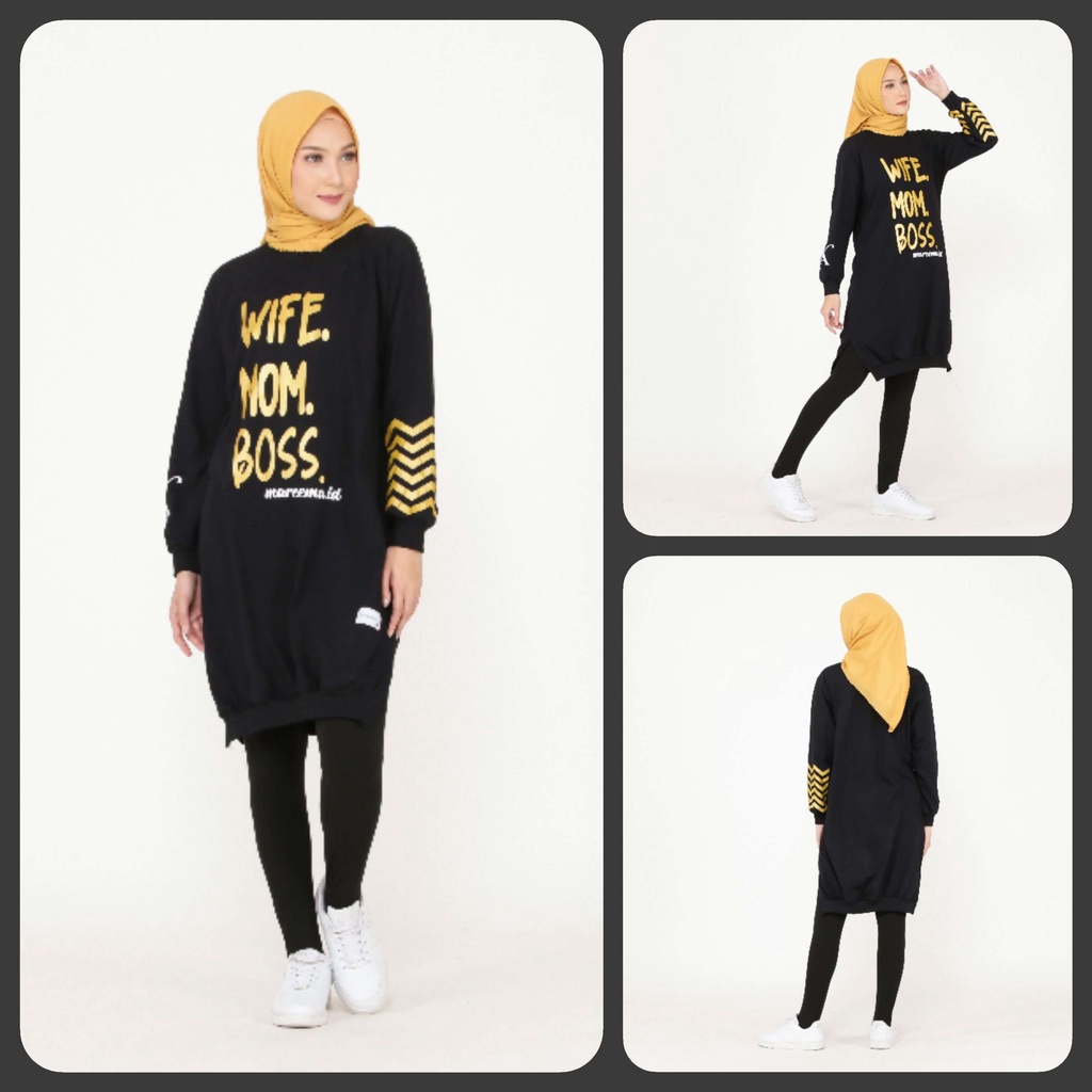 Mareema Atasan Tunik / Baju Muslim Tunik / Tunik Full Rib - Nazwa Tunik JoyJoy