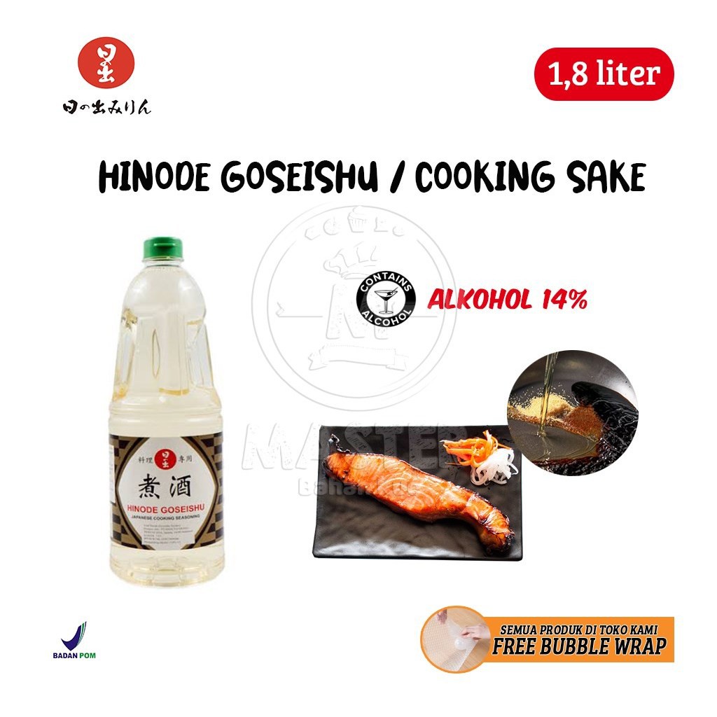 

Hinode Goseishu Nizake / Japanese Cooking Seasoning / Ryorishu [Besar 1,8 Liter]