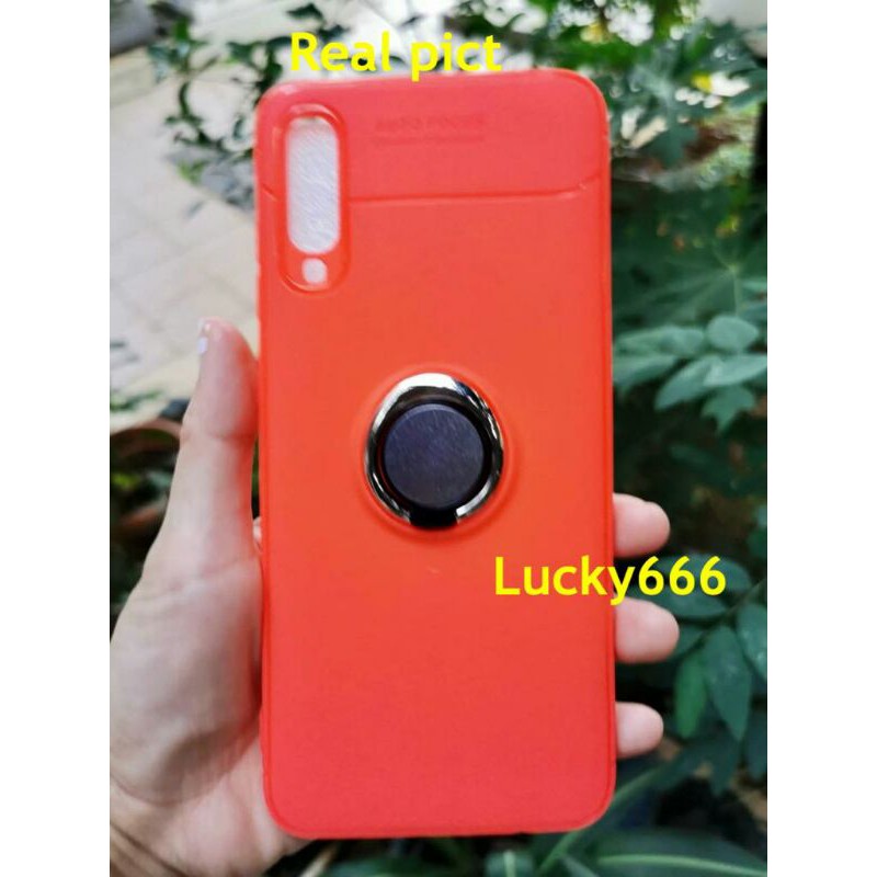 Soft case polos samsung a70 softcase casing doff ring magnet samsung galaxy a70 2020