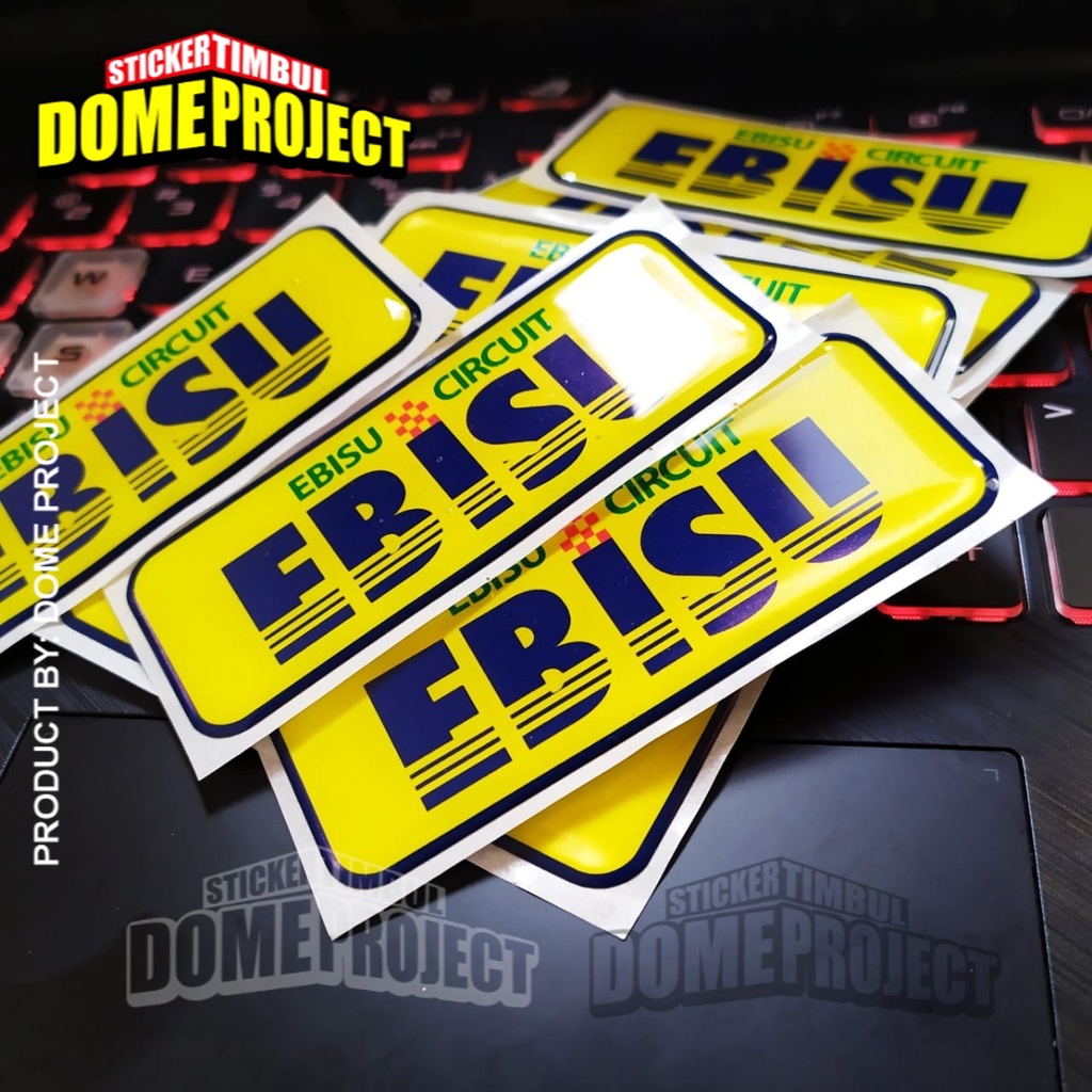 STIKER MOTOR TIMBUL EMBLEM EBISU CIRCUIT WATERPROOF STIKER MOBIL STICKER OUTDOOR