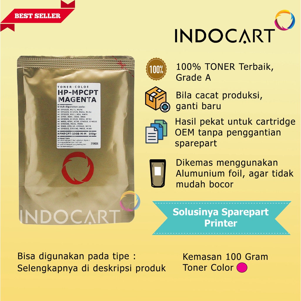 Serbuk Toner Warna MPCPT-314A-HP 2700 3000-100gr-CMY