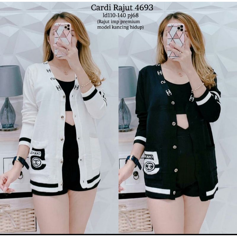 Cardigan Chanel Rajut Premium Import