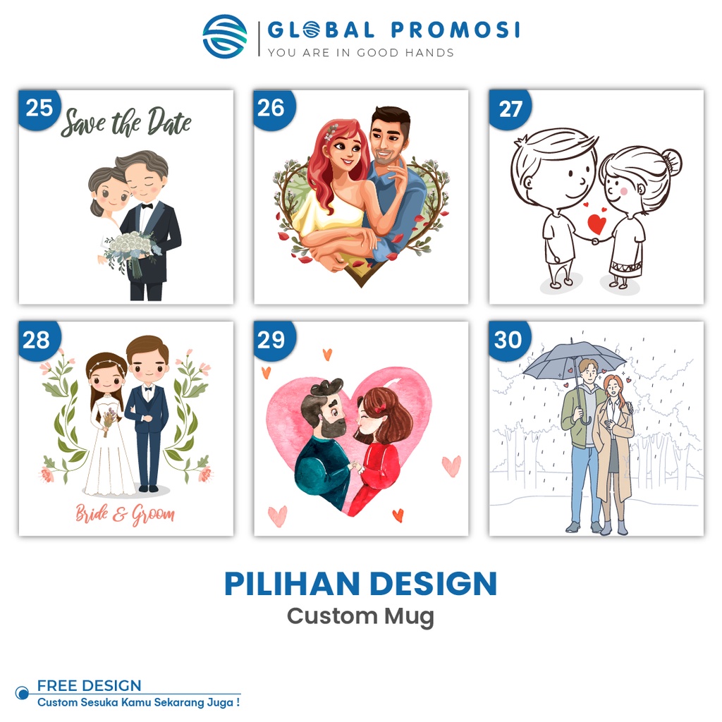 Pilihan Design Custom Mug - Global Promosi