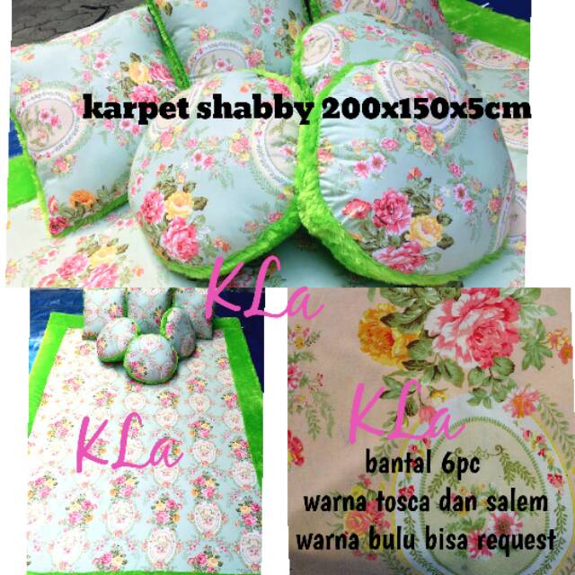 Karpet shabby chic bulu rasfur