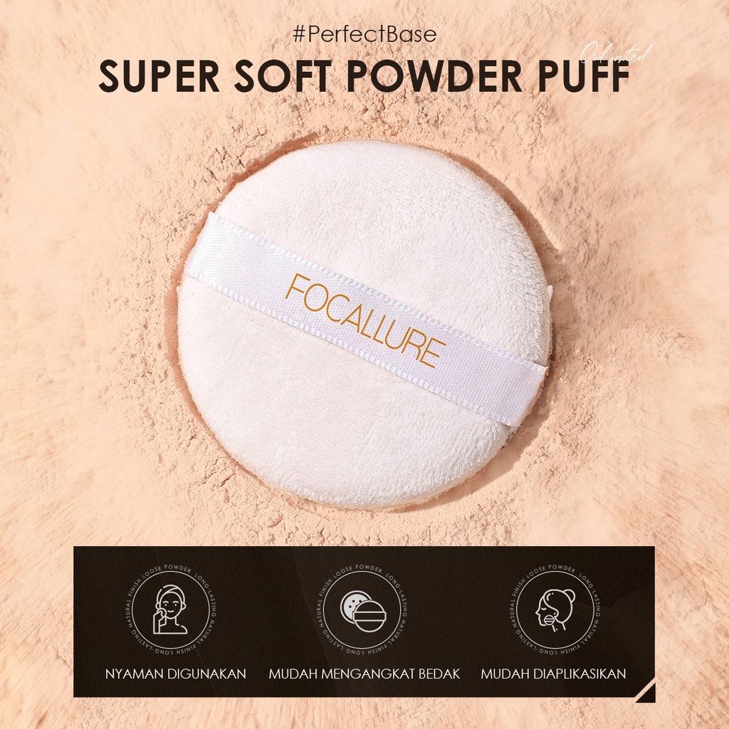 Focallure PerfectBase Oil-Control Bedak Natural Loose Powder Non-Cakey Silky Smooth Setting Powder Face Powder
