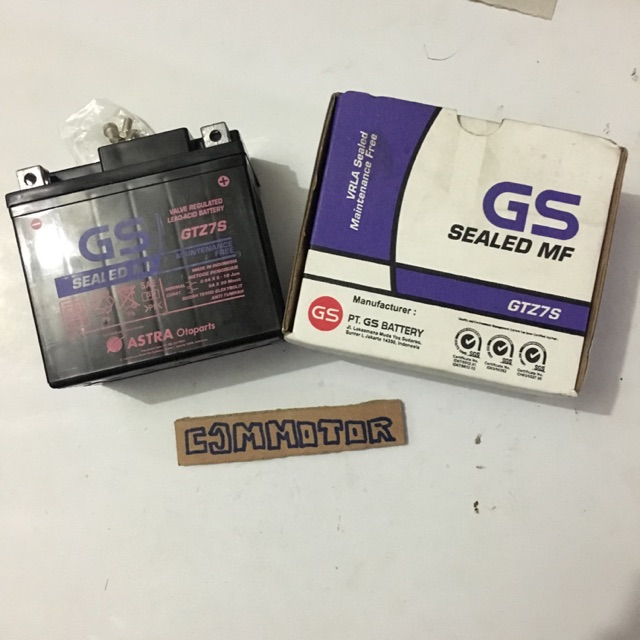 Accu Aki GS Astra Satria Fu CBR nmax GTZ7S