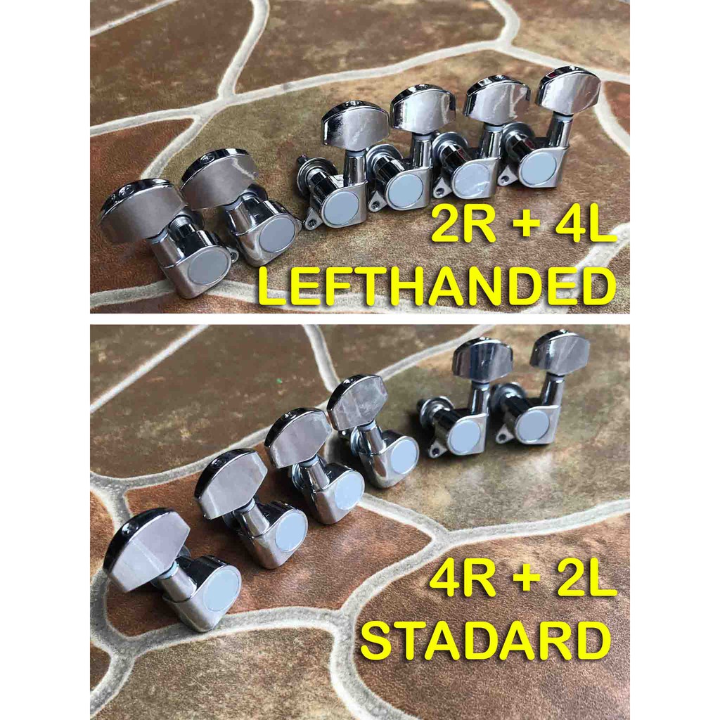 Dryer Gitar Olp Sterling 4R 2L Set 2R 4L Machine Head Guitar Axis Sub Silo Stingray Standard Kidal
