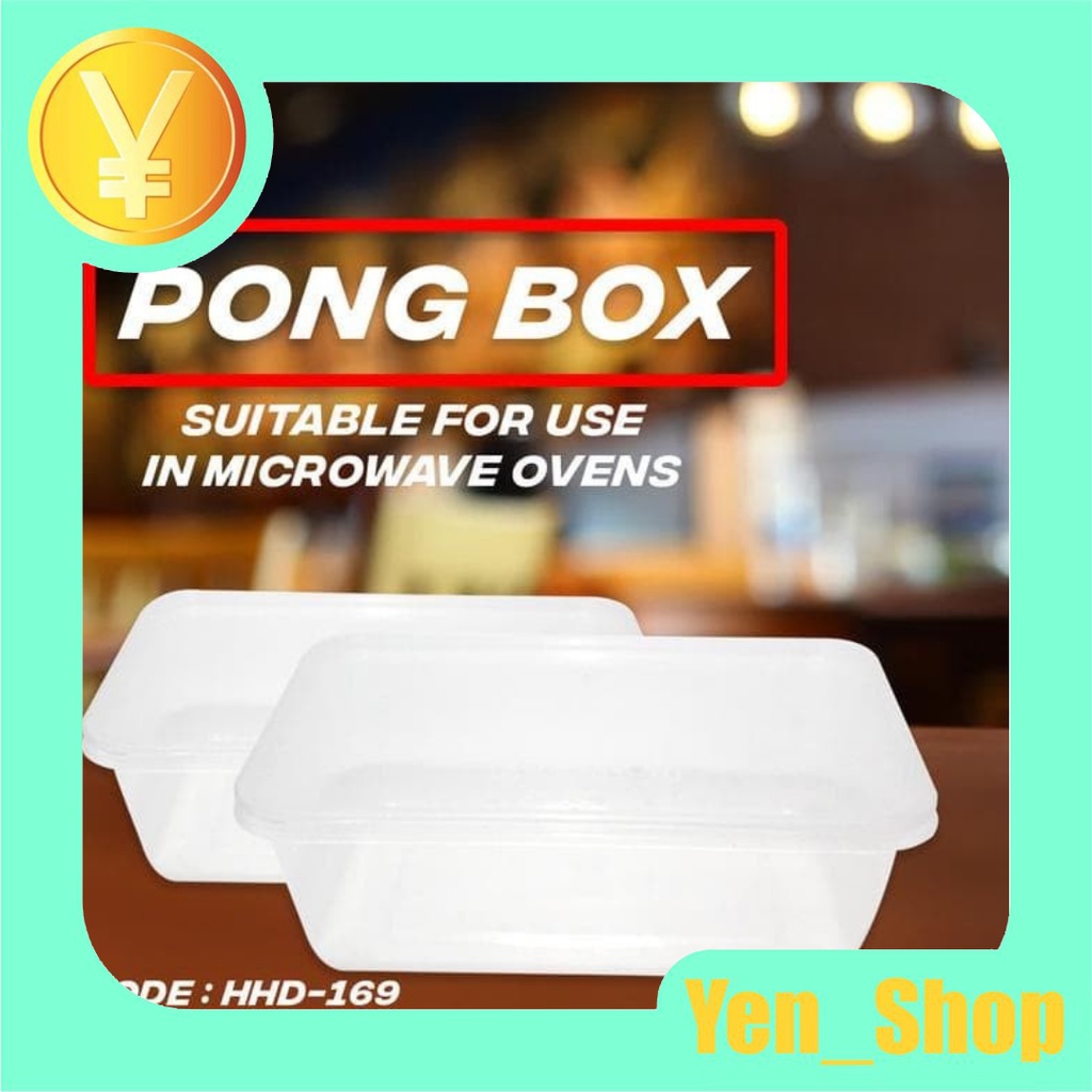 HHD-169 | PONG BOX - Kotak Plastik Makanan Box - Thinwall Container Food 750 ml