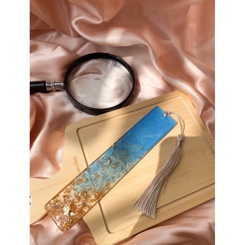 Azure bookmarks resin | Resin epoxy art | Custom Resin
