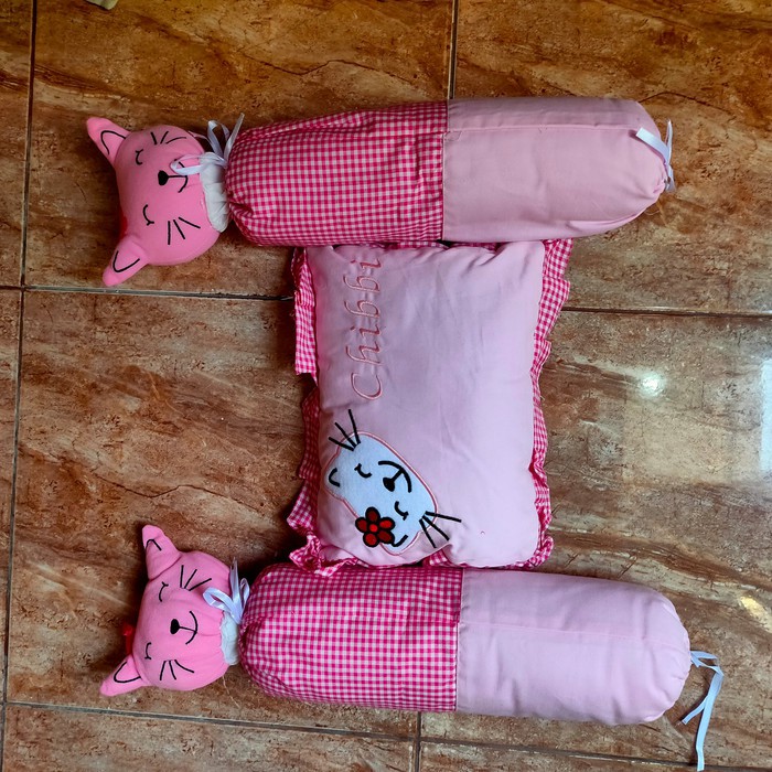 Bantal Bayi Baby 2 guling 1 bantal kepala