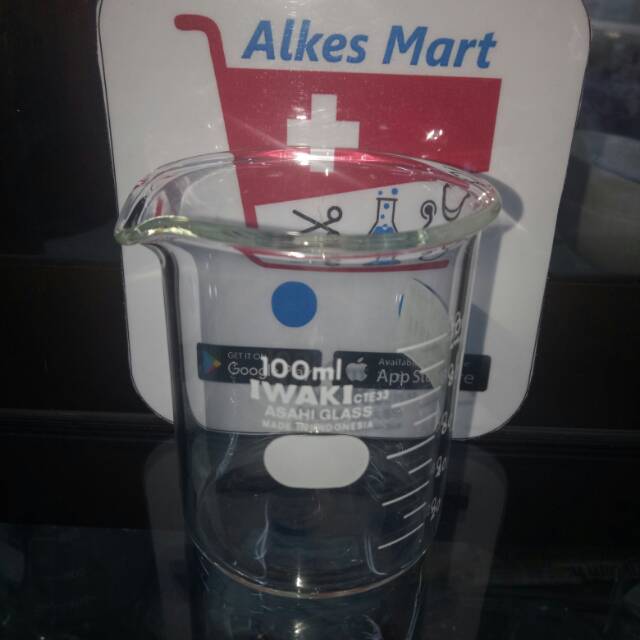 Beaker glass 100 ml iwaki PYREX