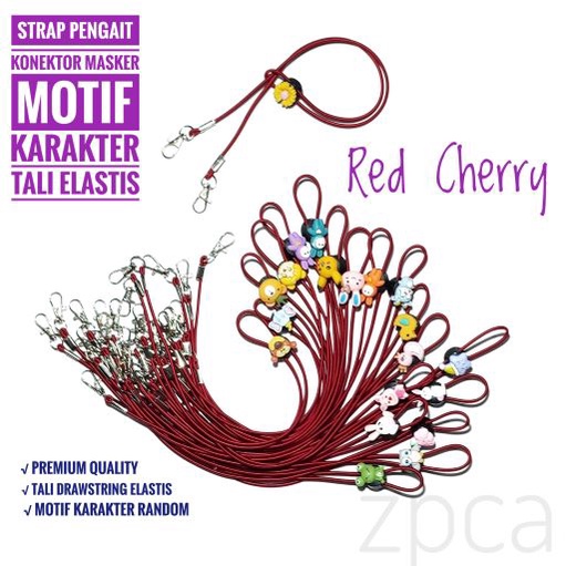 STRAP PENGAIT MASKER KARAKTER KONEKTOR HIJAB TALI ELASTIS PREMIUM