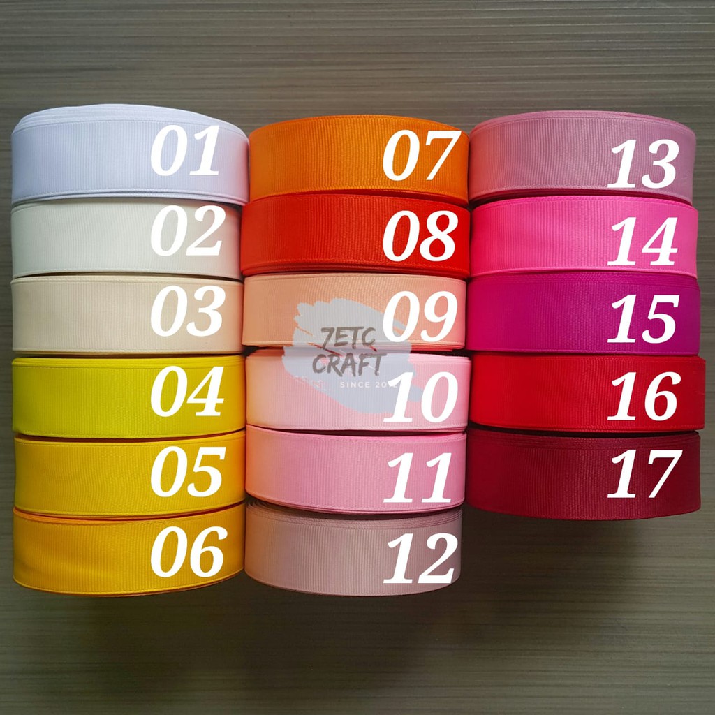  Pita  Grosgrain  1 2 5 cm Shopee Indonesia